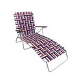 Seasonal Trends Folding Web Lounge Chair, 2520 in W, 6693 in D, 3504 in H, 300 lbs Capacity AC4012-RED